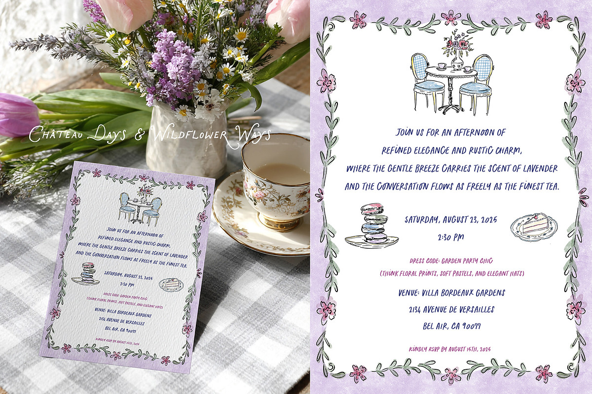 French Summer Whimsical Clipart, an Object Graphic by Essentially Nomadic (Photo 8 of 12)