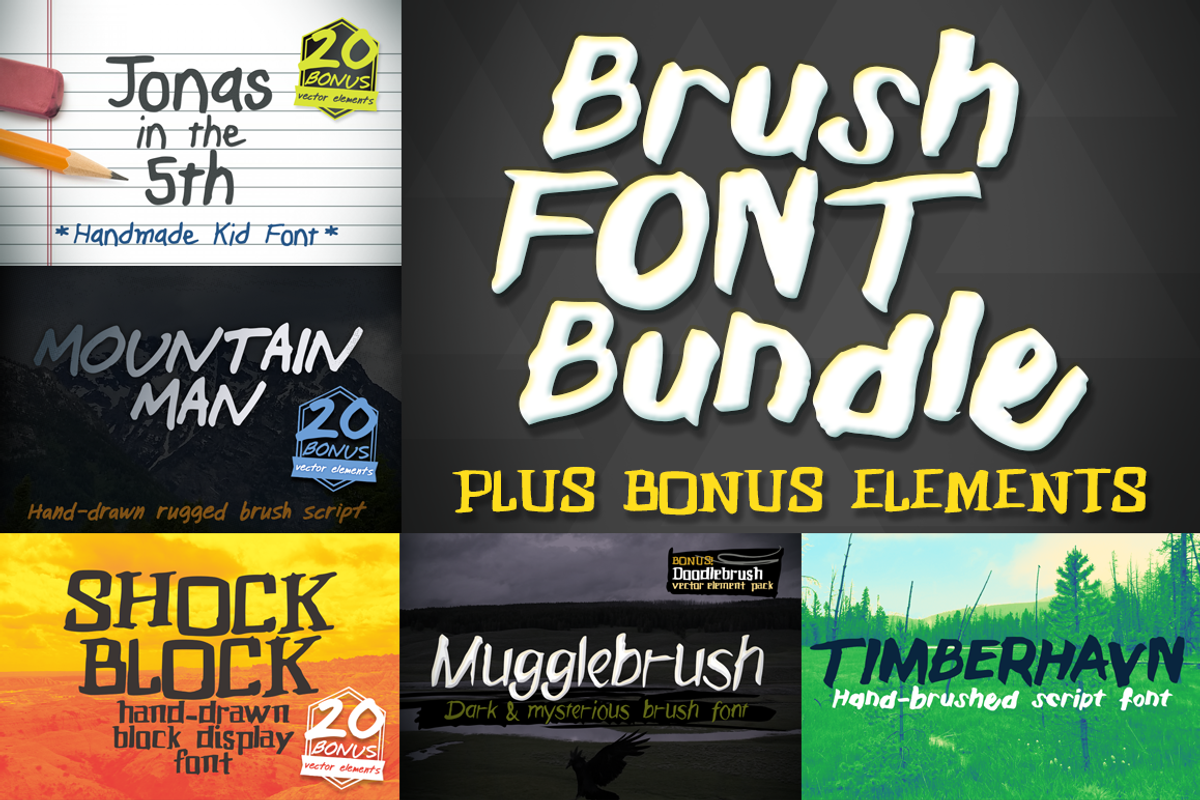 Brush Font Bundle