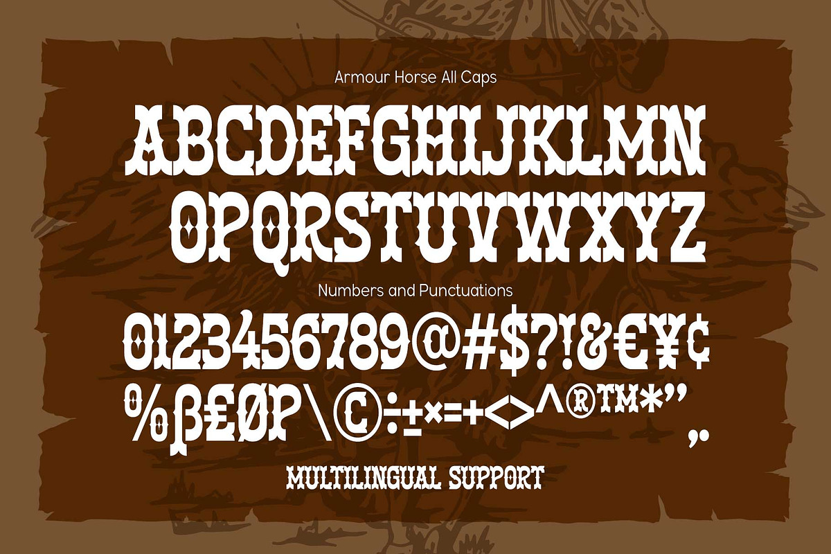 Armour Horse - Bold Western Display, a Slab Serif Font by Arterfak Project (Photo 11 of 11)
