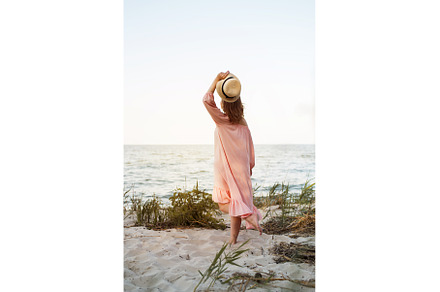 A beautiful young girl on the beach, a Nature Photo by EugeniaArt