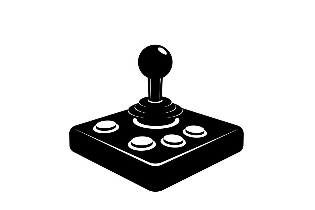 50 Retro Gaming Joystick Vector Bund, an Illustration by Creativeshirt (Photo 48 of 51)