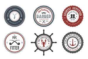 12 Logo Badges