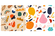 Fresh seamless patterns + posters, a Decorative Illustration by MoleskoStudio (Thumbnail 21 of 21)