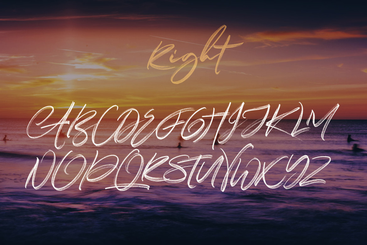 Right Brush & SVG Font preview 3