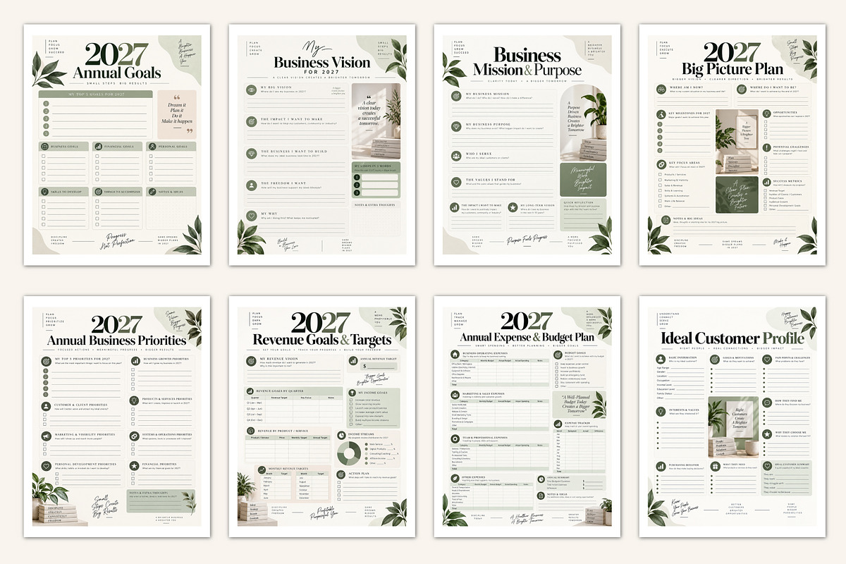 2027 Solopreneur Business Planner, a Stationery Template by Designmela01 (Photo 2 of 5)