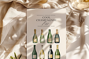 Cool Fizz - Champagne Bottles, a Decorative Illustration by ThaismotaCreativeCo (Thumbnail 2 of 6)