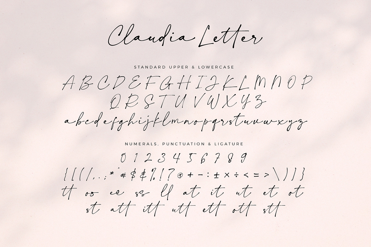 Claudia Letter Font, a Font by BodigStd (Photo 10 of 10)
