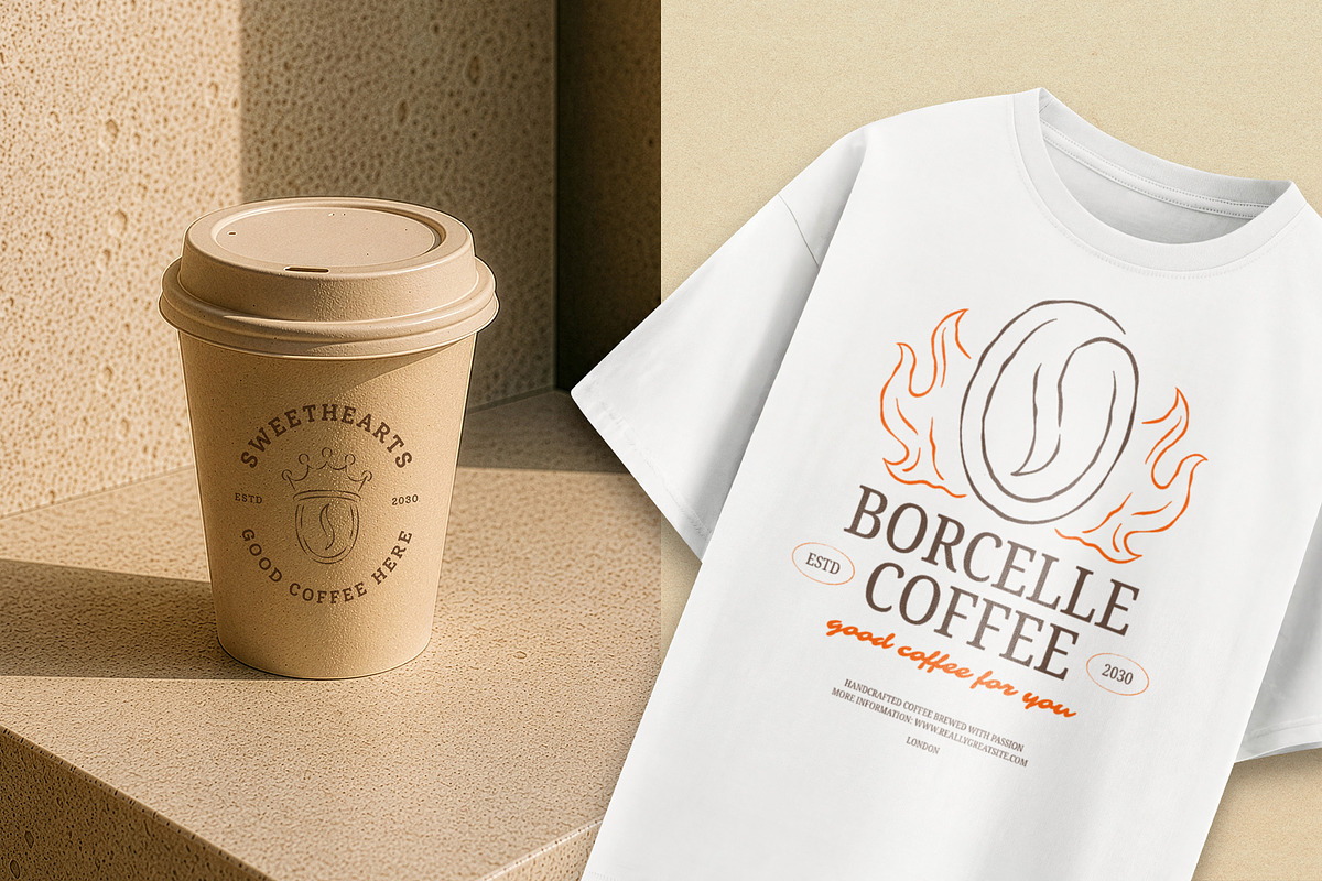 Whimsical Cafe & Bakery Branding Kit, a Branding & Logo Template by Vasya Kobelev (Photo 13 of 13)