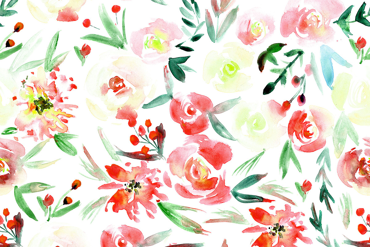 Amore - seamless floral pattern, a Pattern Graphic by Katerina Tova (Photo 13 of 13)