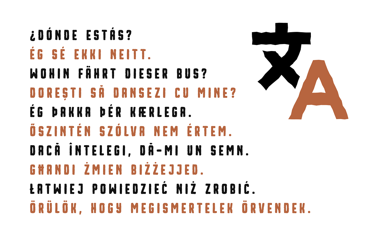 Aquanus - Bold Eroded Font Family, a Handwritten Font by alpercakici (Photo 9 of 14)