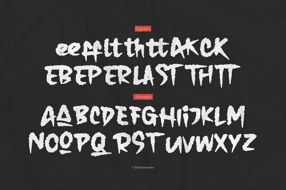 The Folacie | Rough Hand Drawn Font, a Handwritten Font by Denustudios (Photo 14 of 14)