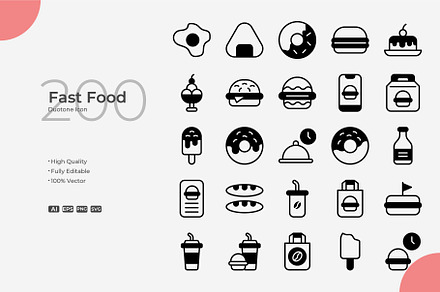 Fast Food Duotone Icons, a Duotone Icon by Bloodline