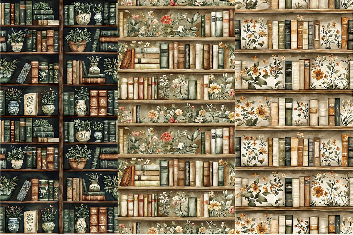 12 Scholarly Botanica Patterns, a Pattern Graphic by Inknfolly (Photo 3 of 7)
