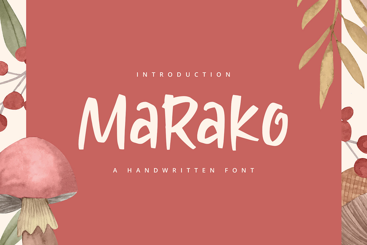 Marako - Handwritten Font, a Handwritten Font by Alpaprana (Photo 1 of 11)