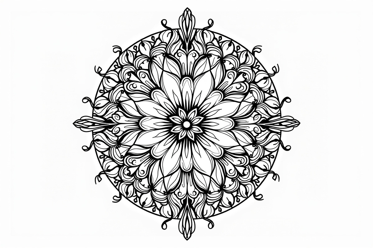 Elegant Hand-Drawn Mandala Designs B, an Object Graphic by BIPLOB EXPERT (Photo 10 of 14)