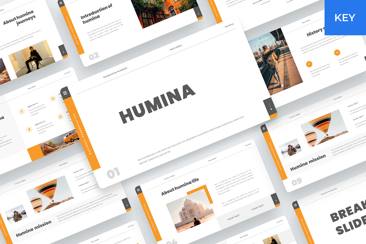 Humina - Business Keynote Template, a Presentation Template by BeadyLab (Photo 1 of 6)