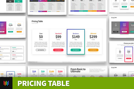Pricing Table PowerPoint Templates