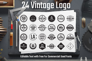 24 Vintage Logo Vol.1