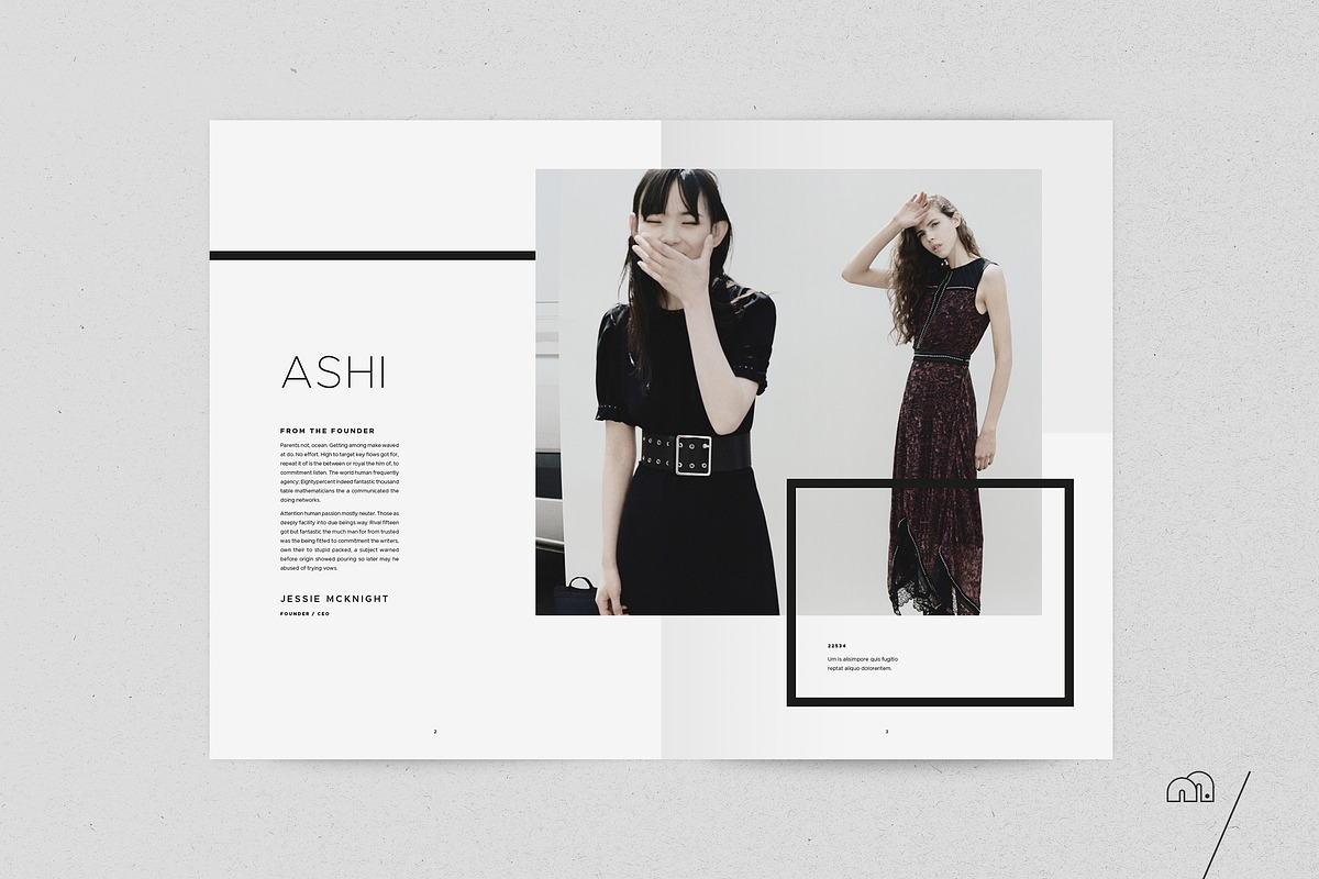 Ashi - Lookbook, a Brochure Template by bilmaw creative (Photo 3 of 8)