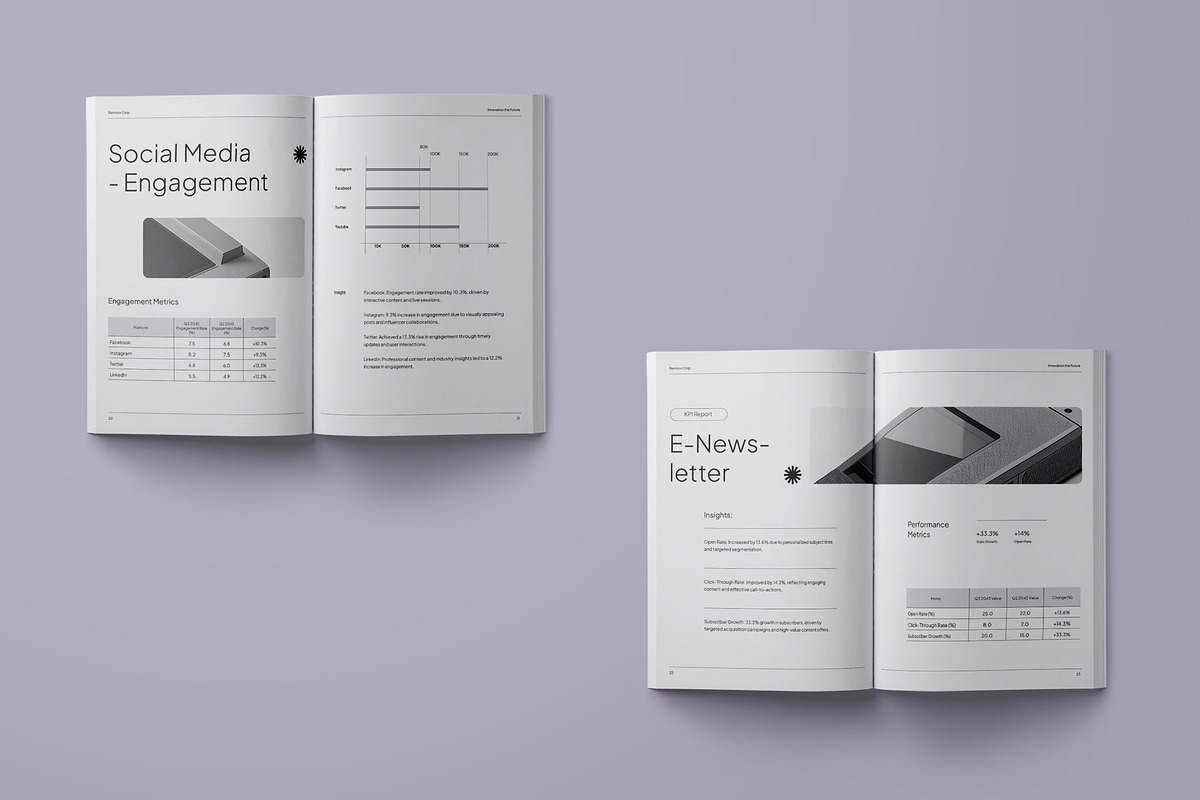 Minimalist KPI Report - Benmoo preview 5
