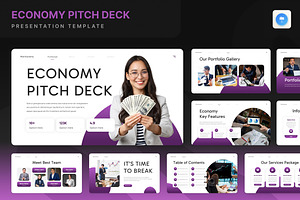 Economy Pitch Deck, a Presentation Template by Annora Studio