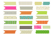 Washi Tape Clipart & Vectors Set, an Illustration by Lera Efremova (Thumbnail 3 of 3)