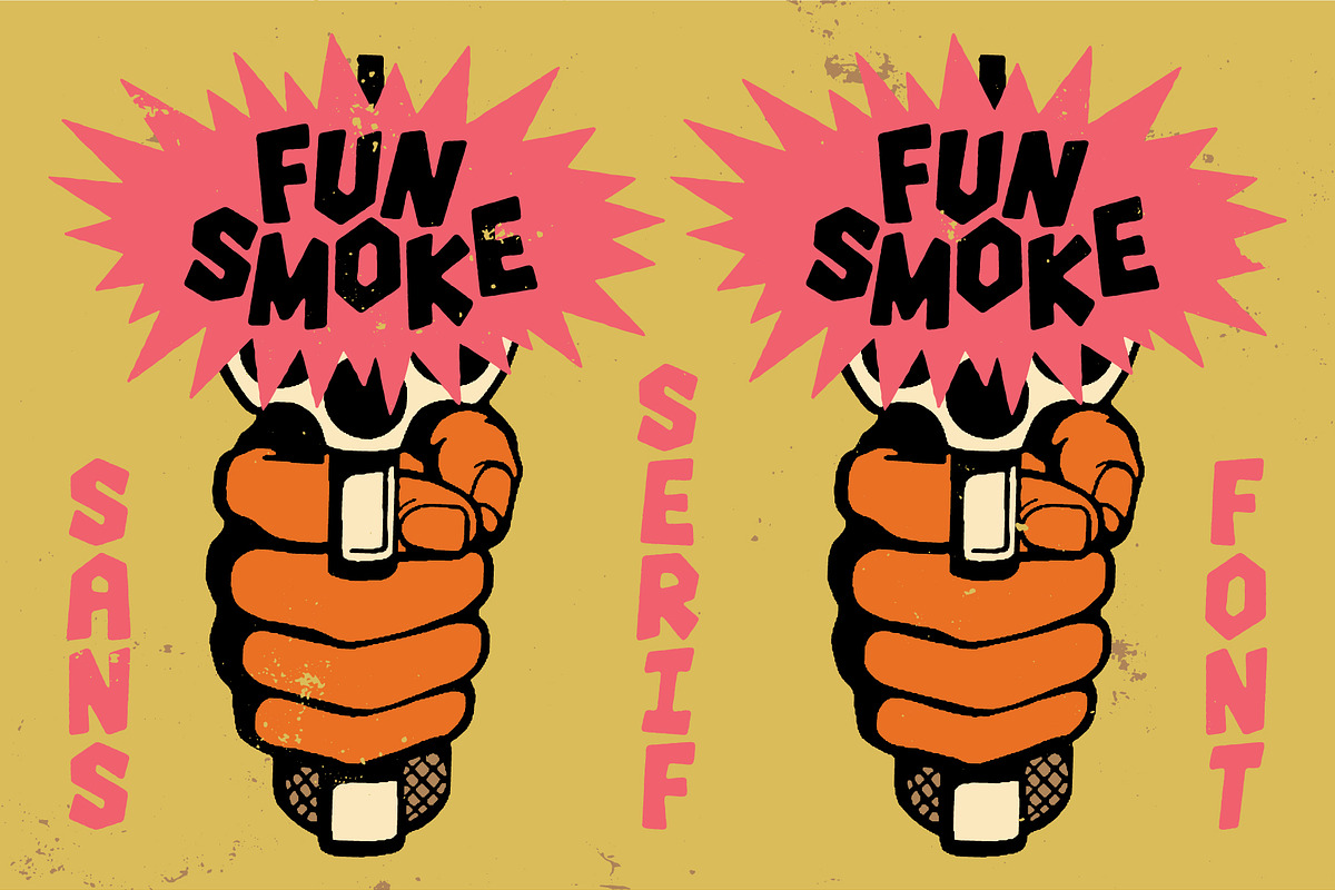 Fun Smoke | Wild West Kinda Font, a Sans Serif Font by HeyAidan (Photo 6 of 6)