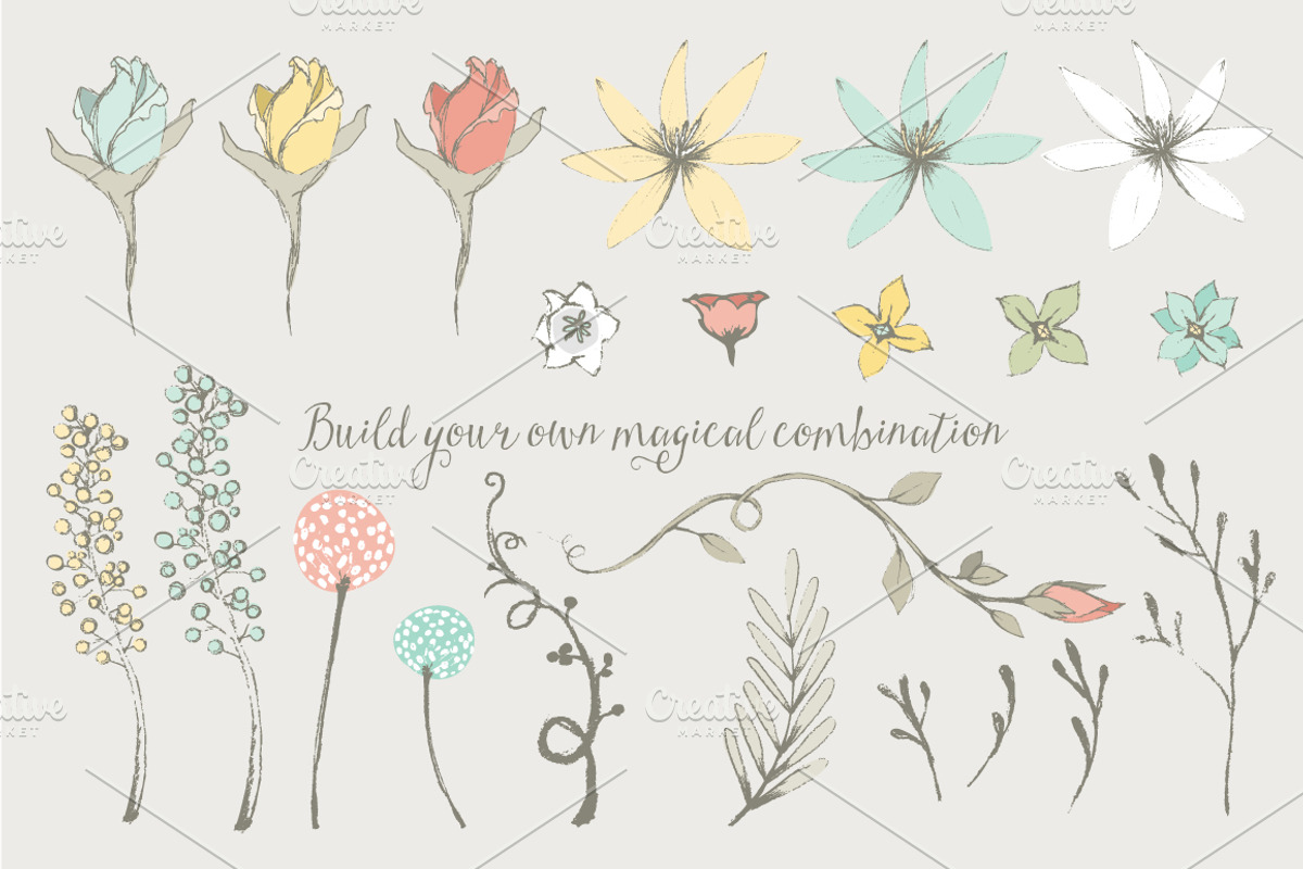 Fairytale Wedding floral collection, an Illustration by Lisa Glanz (Photo 4 of 5)
