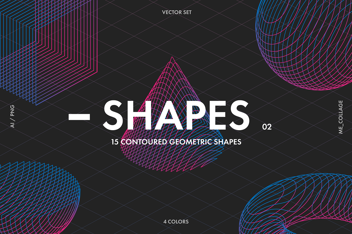 Contoured Vector Geometric Shapes, an Object Graphic by ME_COLLAGE (Photo 17 of 17)