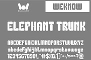 Elephant Trunk font, a Font by weknow (Thumbnail 1 of 8)