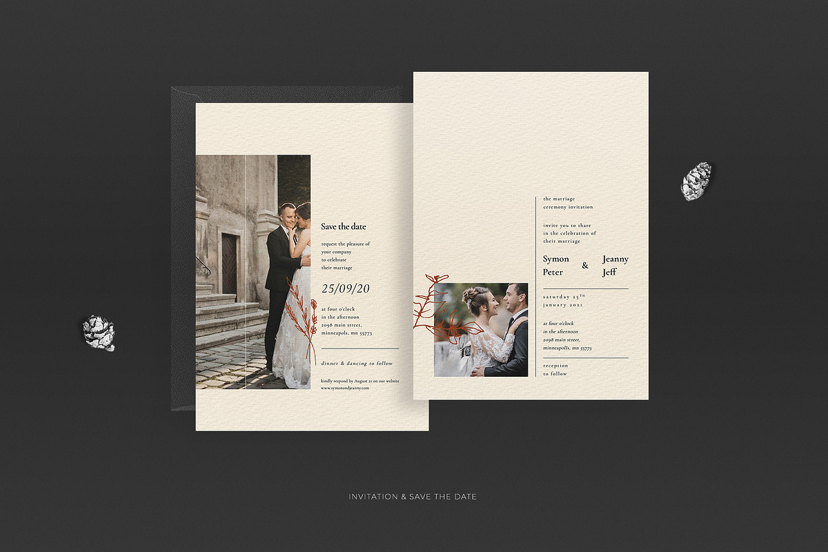 Wedding Invitation Suite - Jeanny, an Invitation Template by Azka Creative (Photo 4 of 5)
