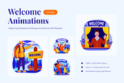 Animated Welcome Illustration Art, a Person Illustration by Vectors Market (Thumbnail 1 of 5)