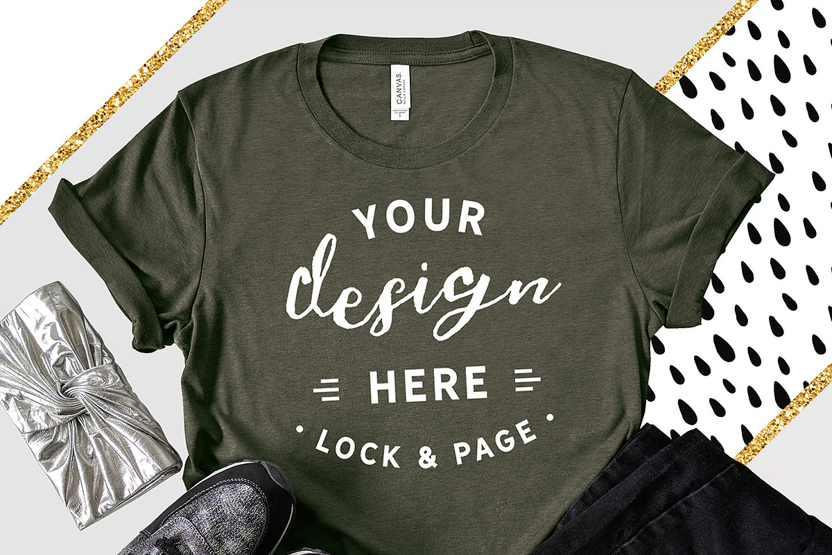 Bella Canvas 3001 Graphic Mockups, a Shirt Mockup by lock and page (Photo 23 of 65)
