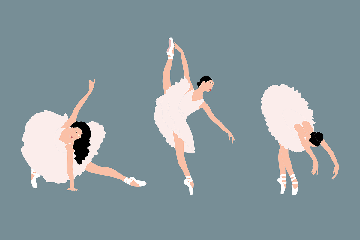 Ballet Graphic Illustrations, a Decorative Illustration by Lafnaeri