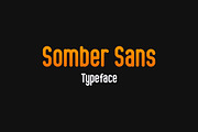 Somber Sans Typeface, a Sans Serif Font by BorisG (Thumbnail 1 of 8)