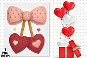 Crochet Valentine Cherry PNG, an Illustration by Daily.Designs (Thumbnail 3 of 5)