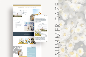 Summer Daze - Wix Website Template