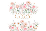 Wild floral illustrations - Grace, an Illustration by TheHappyGiftArt (Thumbnail 2 of 10)