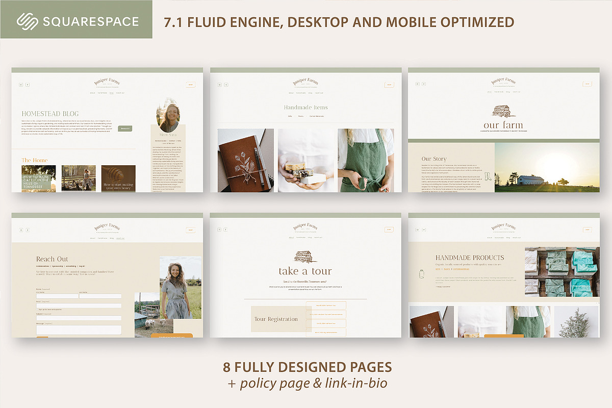 Homestead SS Website Template, a Templates & Theme by Finicky Fox Design (Photo 3 of 7)
