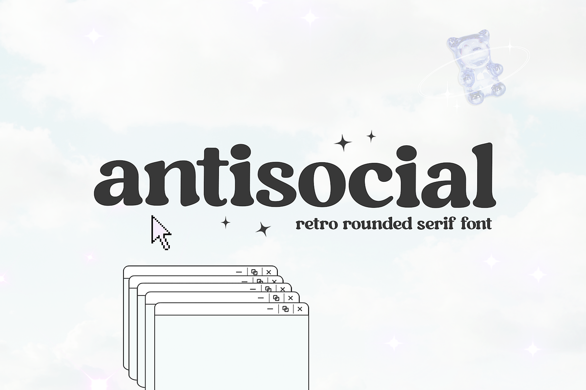 Antisocial - Retro Serif Font, a Serif Font by KA Designs (Photo 1 of 10)