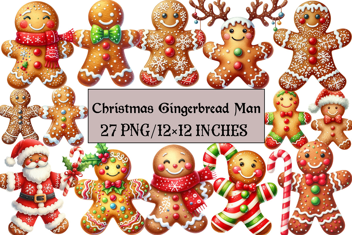 Christmas Gingerbread Man, an Illustration by Design Market (Photo 1 of 5)