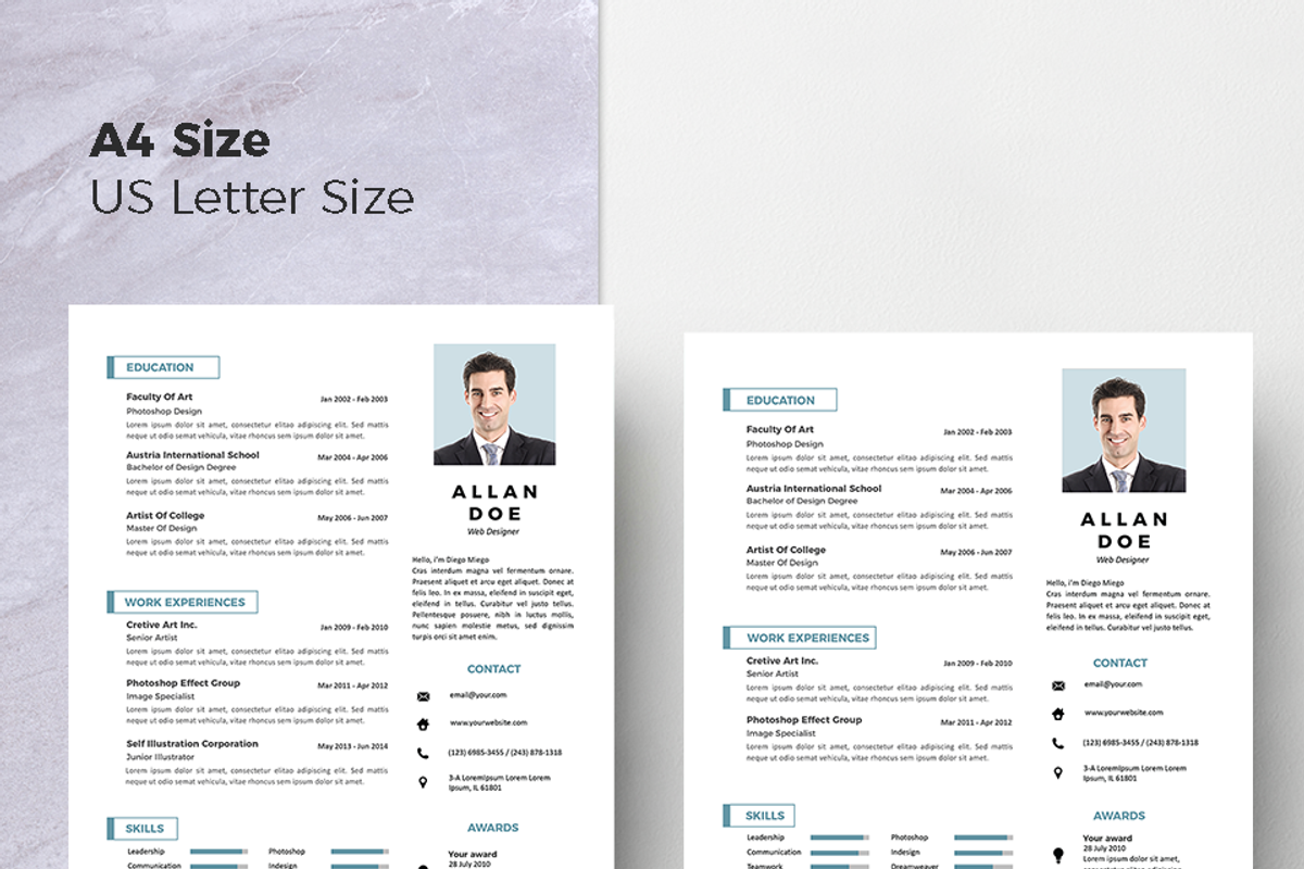 Creative Resume & CV Template, a Resume Template by Hito Graphic (Photo 8 of 8)