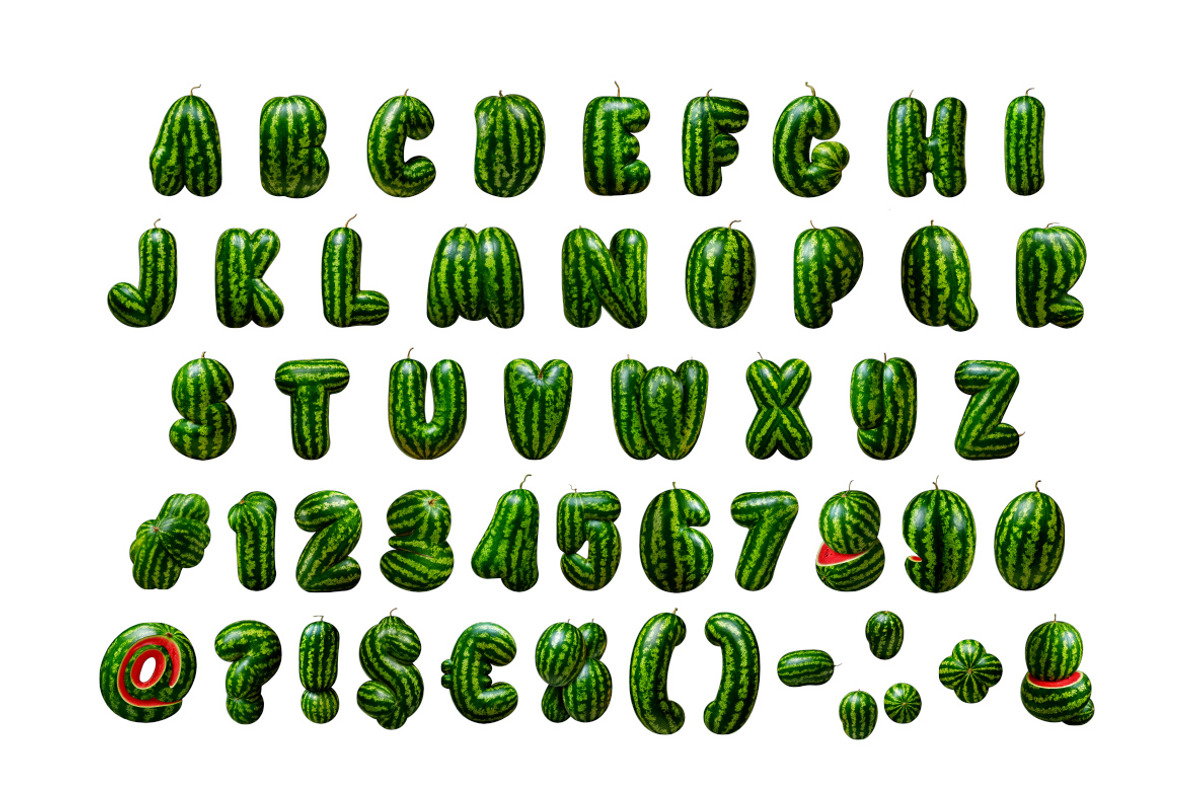 Watermelon Font, a Sans Serif Font by Handmadefont (Photo 2 of 14)