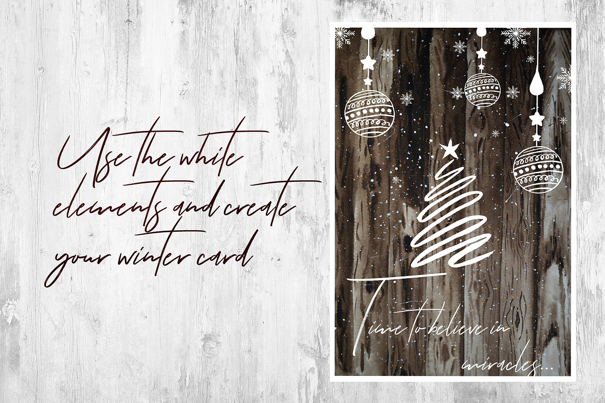 Watercolor Eco Christmas set, an Object Graphic by Ana-Sakuta (Photo 7 of 10)