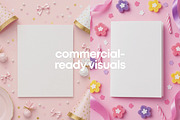 Girl Birthday Card Mockup, a Background Photo by Selenique Studio (Thumbnail 5 of 9)