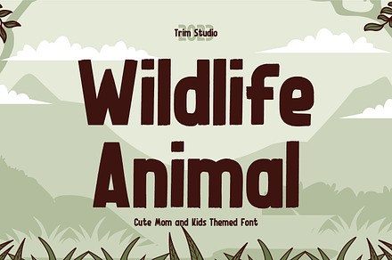 Wildlife Animal - Display Theme Font, a Sans Serif Font by TrimStudio