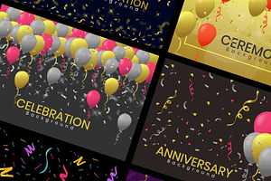 Confetti Vector Backgrounds