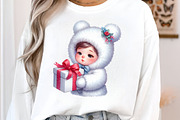 Winter Baby Clipart Christmas PNG, an Illustration by SinaCreation (Thumbnail 5 of 7)
