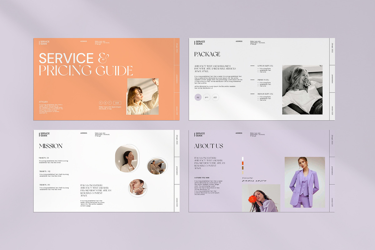 Service Guide Template, a Presentation Template by evgenystudio
