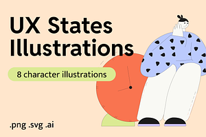 UX States Illustrations, an Empty State Illustration by Somewhat Brilliant